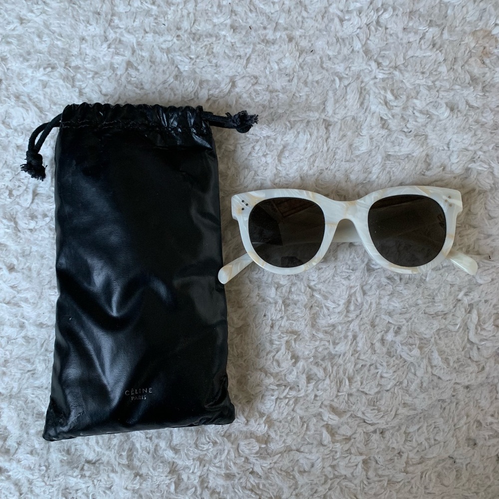 Old Celine marble cream baby Audrey sunglasses